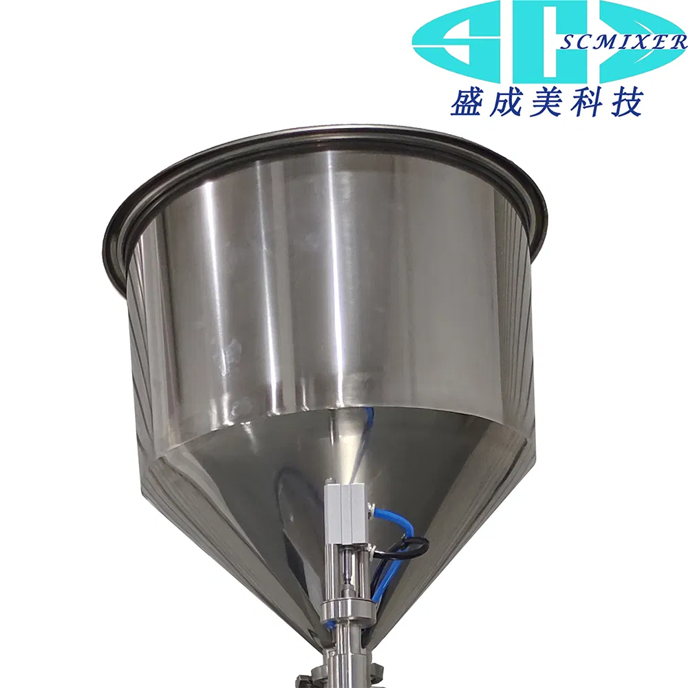 100-1000ml Pneumatic Semi-Automatic Peanut Butter Viscous Liquid Yogurt Jelly Tomato Paste Jam Sauce Honey Filling Machine