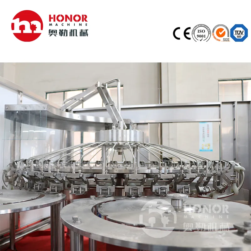 Automatic 4 in 1 Juice Coconut Jelly Hot Filling Bottling Machine