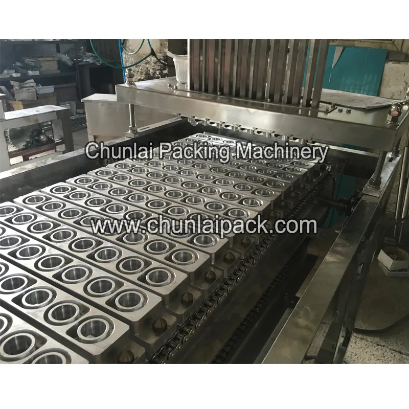 Automatic Line Plastic Roll Film Water Milk Juice Jelly Cup Filling Sealing Machine