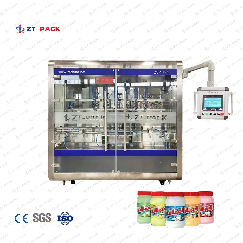 Automatic Linear 50g-500g Explosion Proof Piston Fuel Gel Filling Machine for Paste Chemicals Jelly Packing