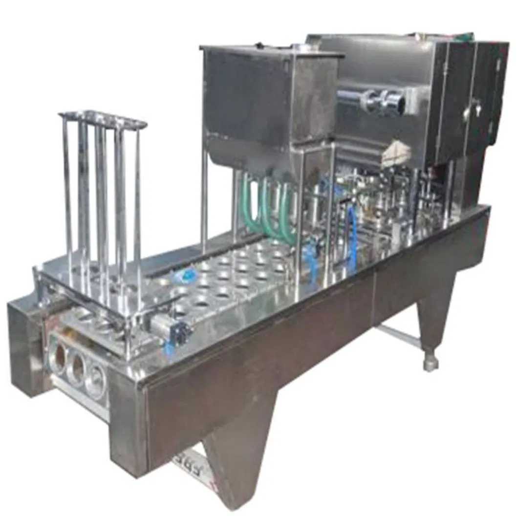 Fully Automatic Jelly Juice Milk Meat Roll Film Cup Filling and Sealing Machine