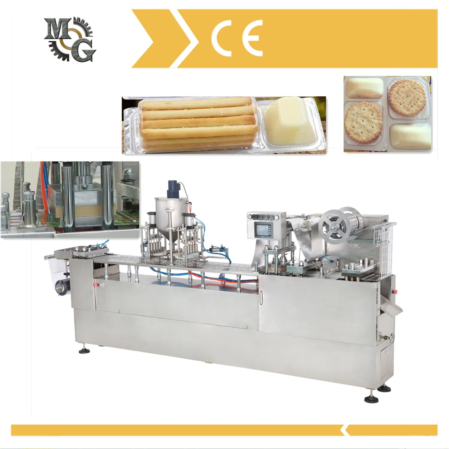 Jelly Cup Filling and Sealing Packing Machine