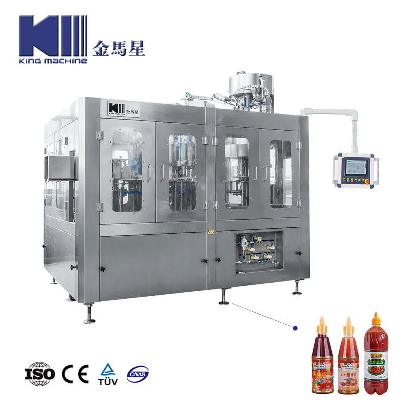 Minimum Capacity Glass Plastic Bottle Jelly Filling and Capping Machine
