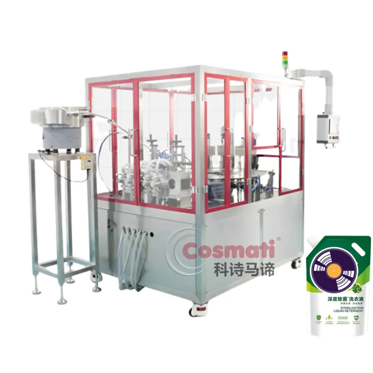 Sauce Jelly Juice Beverage Baby Food Puree Doypack Spout Pouch Filling Machine