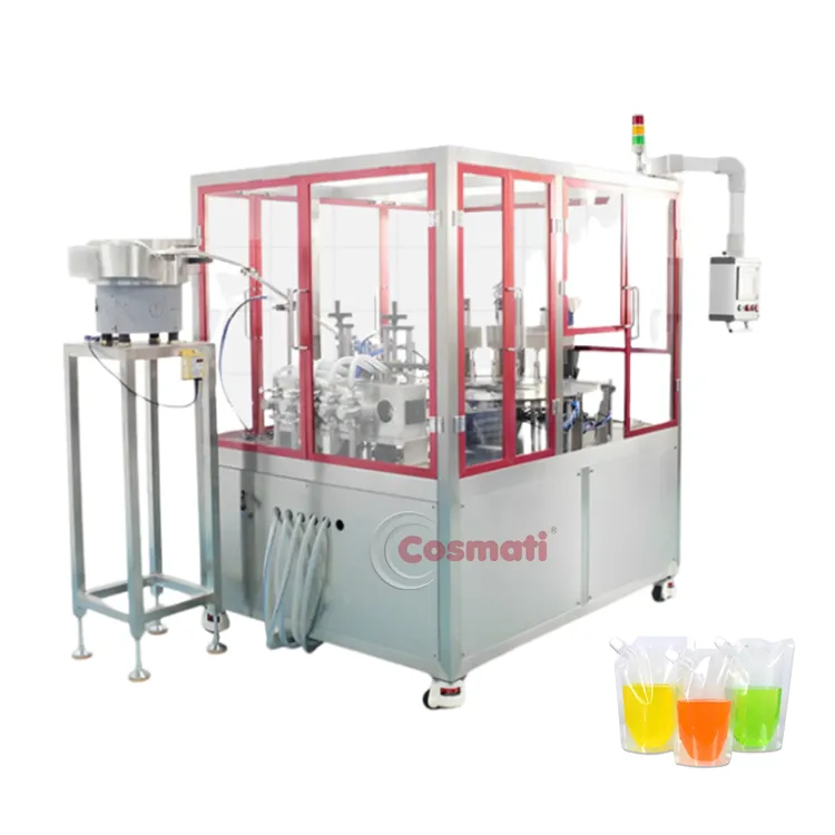 Sauce Jelly Juice Beverage Baby Food Puree Doypack Spout Pouch Filling Machine